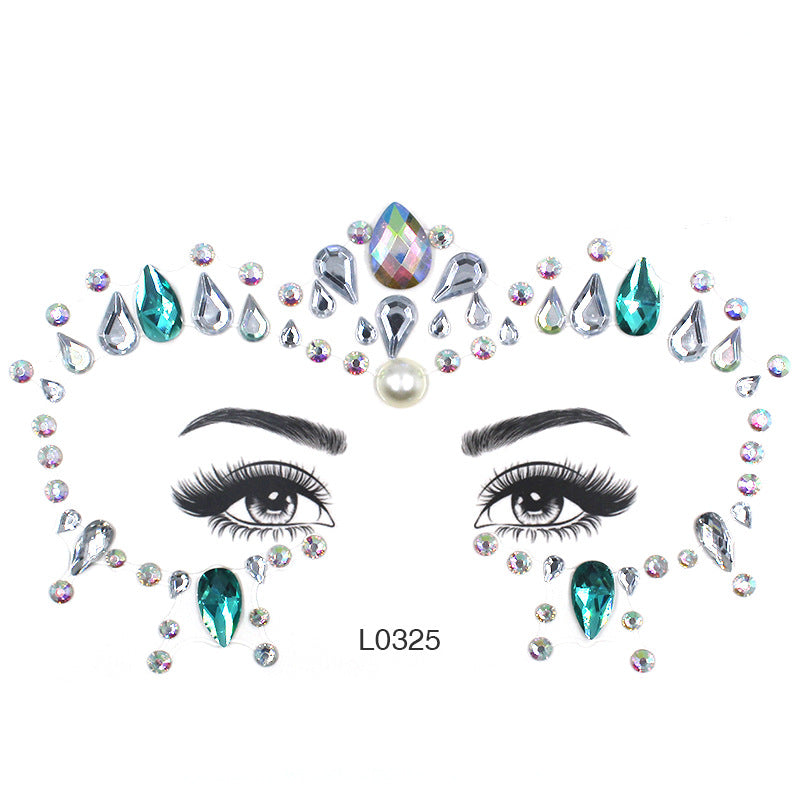 Eye Glitter Rainbow Tattoo Stickers, Sexy Breast Stickers, Colorful Diy Eye Stickers