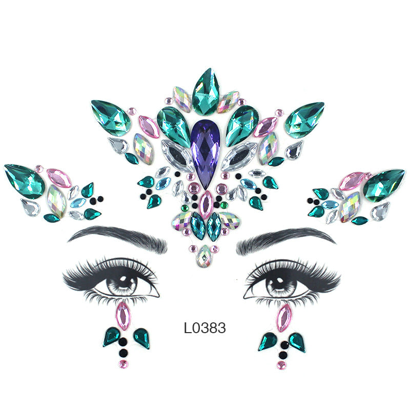 Eye Glitter Rainbow Tattoo Stickers, Sexy Breast Stickers, Colorful Diy Eye Stickers