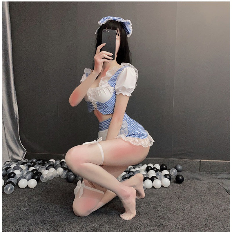 New Passion Maid Uniform Suit Hot Shooting Sexy Lingerie Game Clothing One Piece