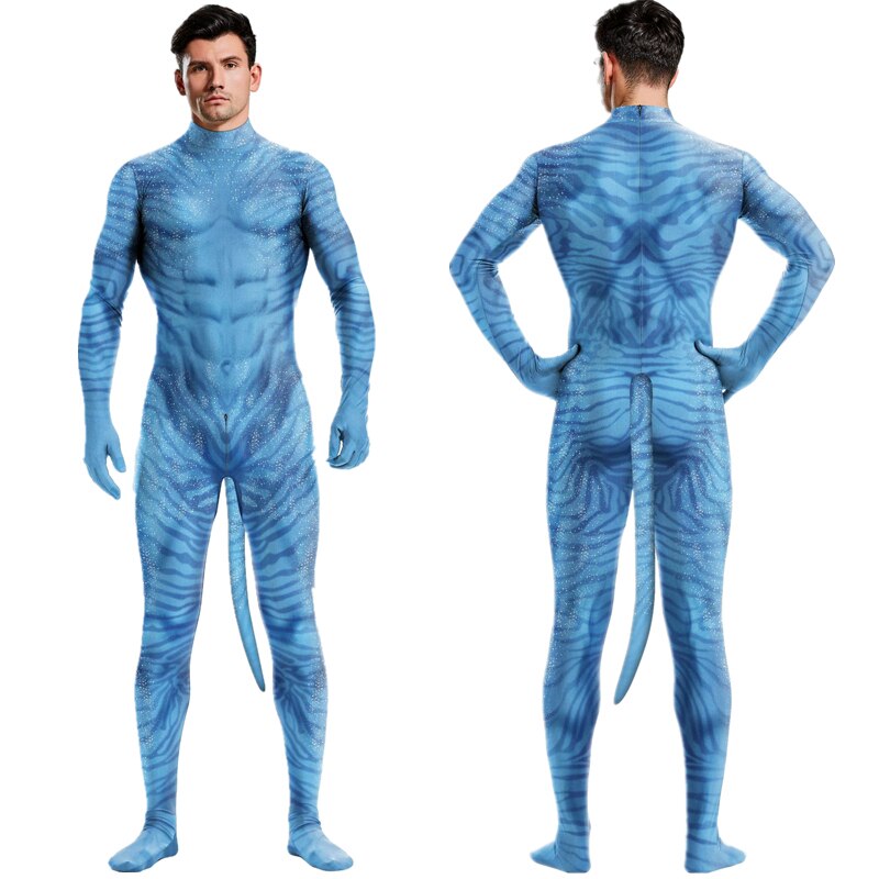 Sexy Alien Costume Men, Sexy Male Alien Costume Jumpsuit Avatar