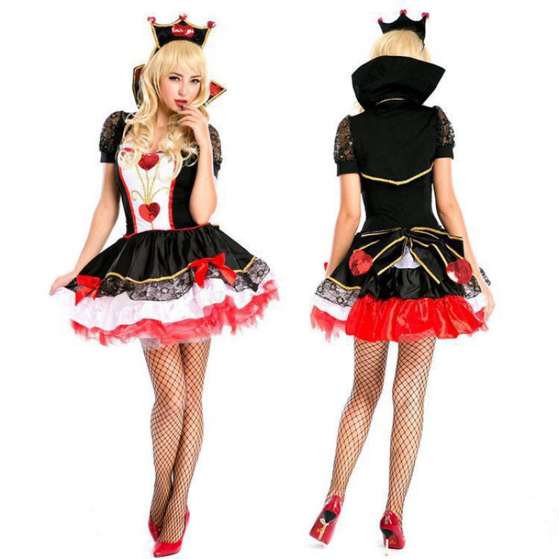 Sexy Queen Of Hearts Halloween Costume, Sexy Red Queen Costume