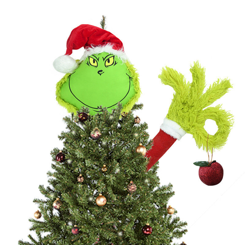 Christmas Costume Geek and Thief Green Grinch Costume Green Grinch Mask