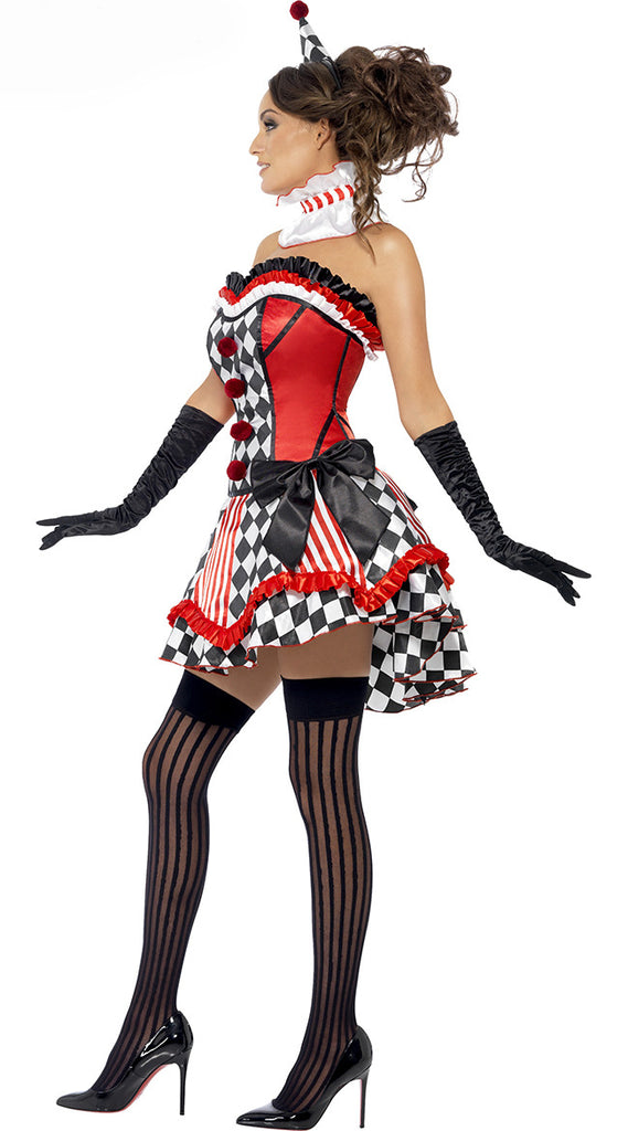 Womens Sexy Clown Costume Outfit, Sexy Clown Halloween Costumes For Wo ...